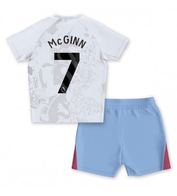 Aston Villa John McGinn #7 Segunda Equipación Niños 2023-24 Manga Corta (+ Pantalones cortos)